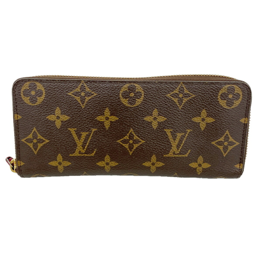 Louis Vuitton Monogram Portefeuille Clemence Long Wallet M42119 Hot Pink Women's
